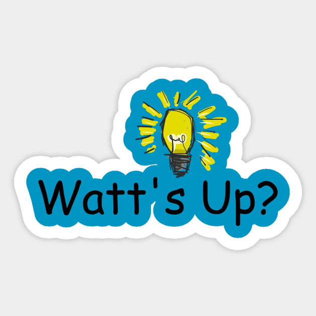 watt's up Sticker by Little Painters